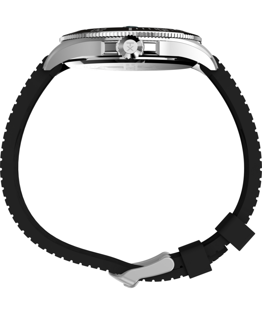 Harborside Coast 44mm Synthetic Rubber Strap Watch
