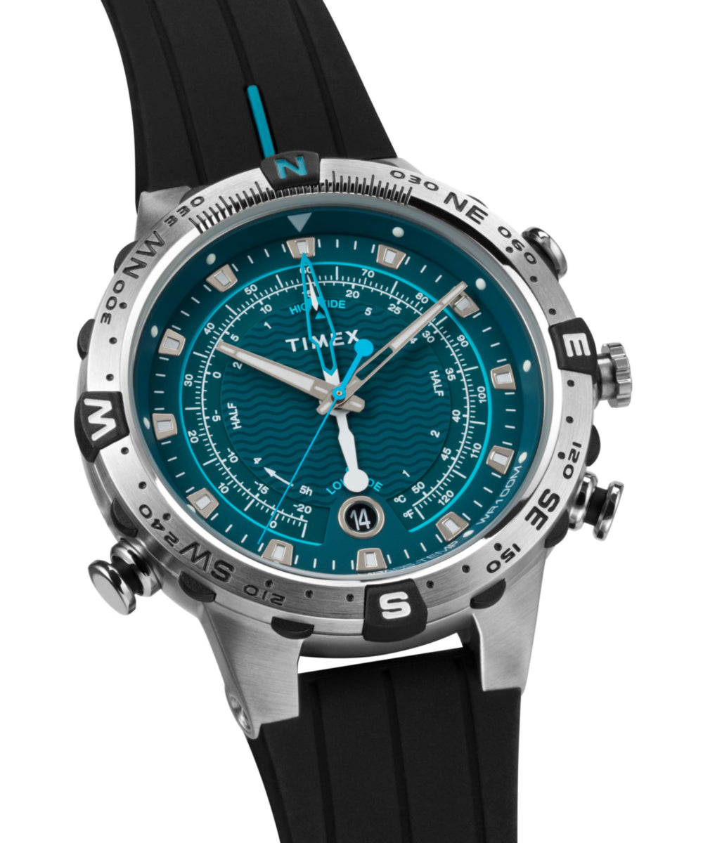 Expedition Tide-Temp-Compass 45mm Silicone Strap Watch