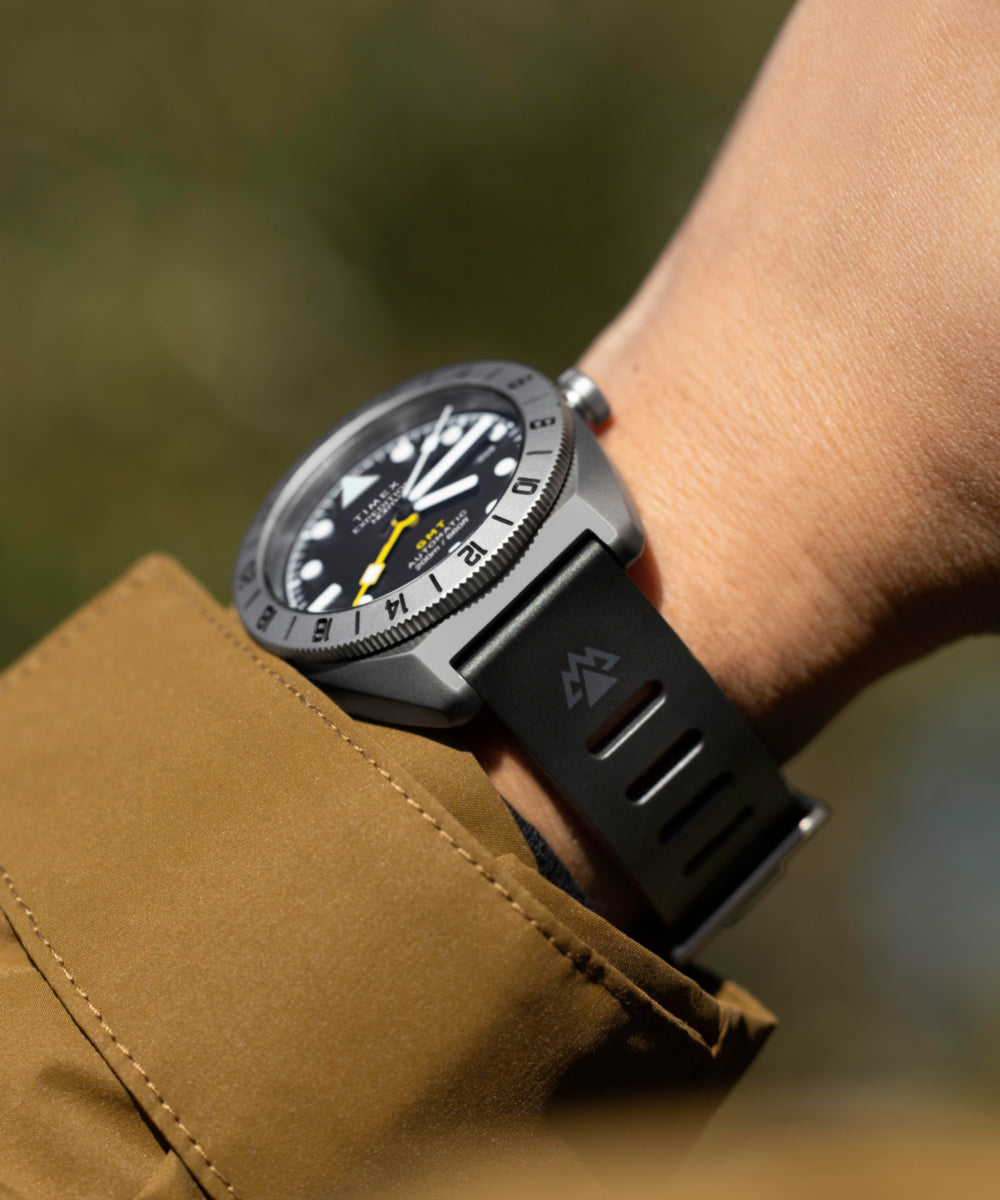 Expedition GMT Titanium Automatic 41mm Silicone Strap Watch