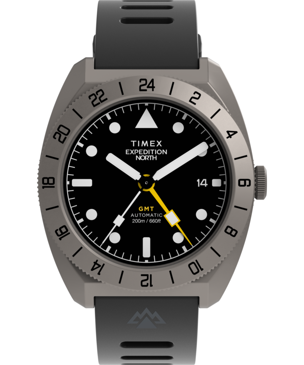 Expedition GMT Titanium Automatic 41mm Silicone Strap Watch