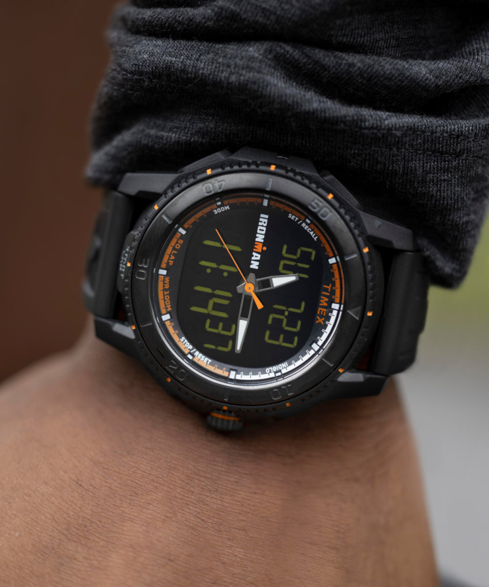TIMEX® IRONMAN® Adrenaline Ana-digi 46.5mm PU Strap Watch