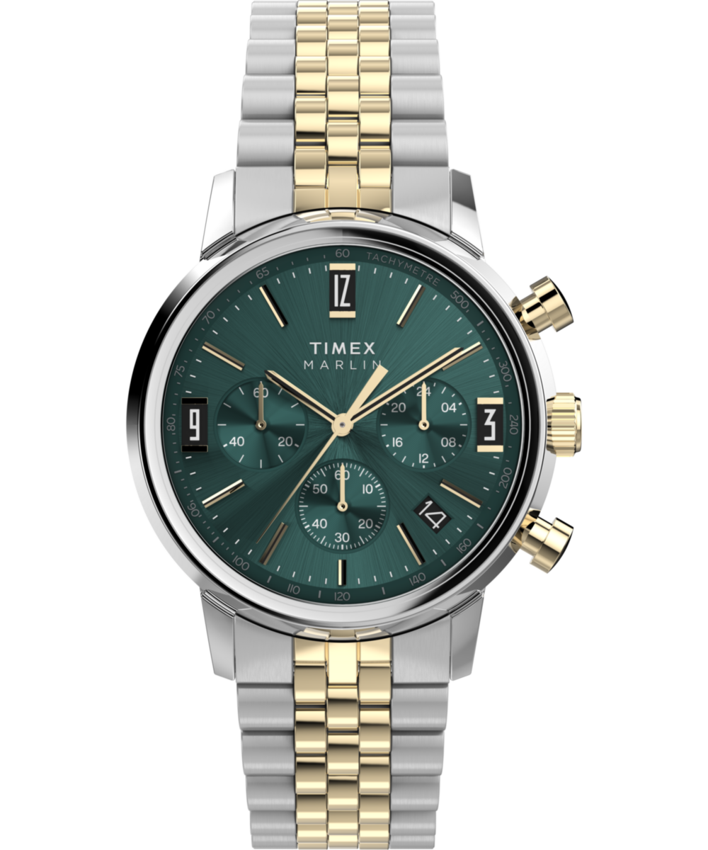 Marlin® Chronograph Tachymeter 40mm Stainless Steel Bracelet Watch