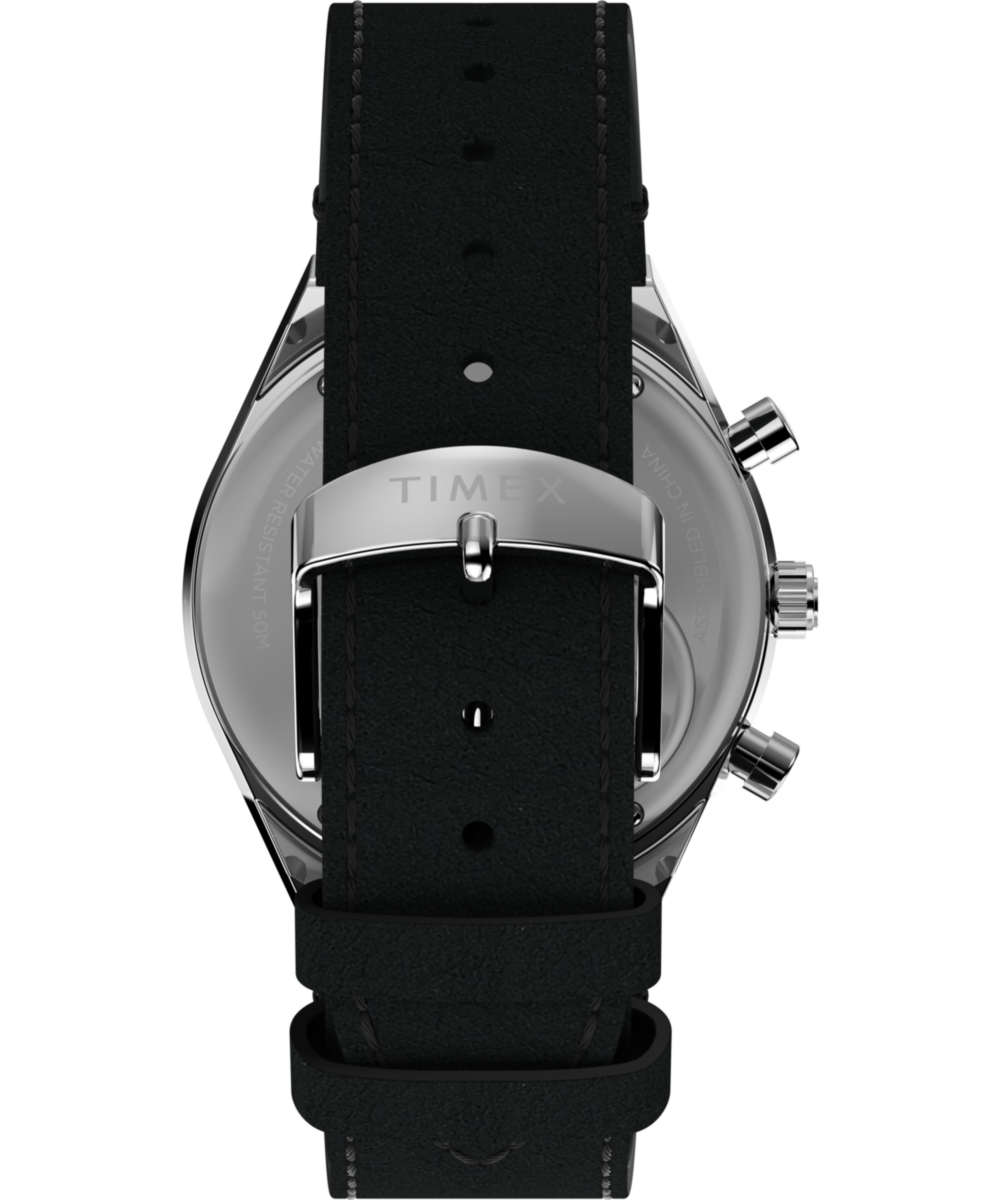 Q Timex Chronograph x Peanuts Snoopy 40mm Leather Strap Watch