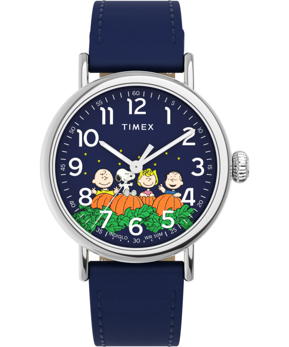 Timex Standard x Peanuts Pumpkin Patch 40mm Leather Strap Watch