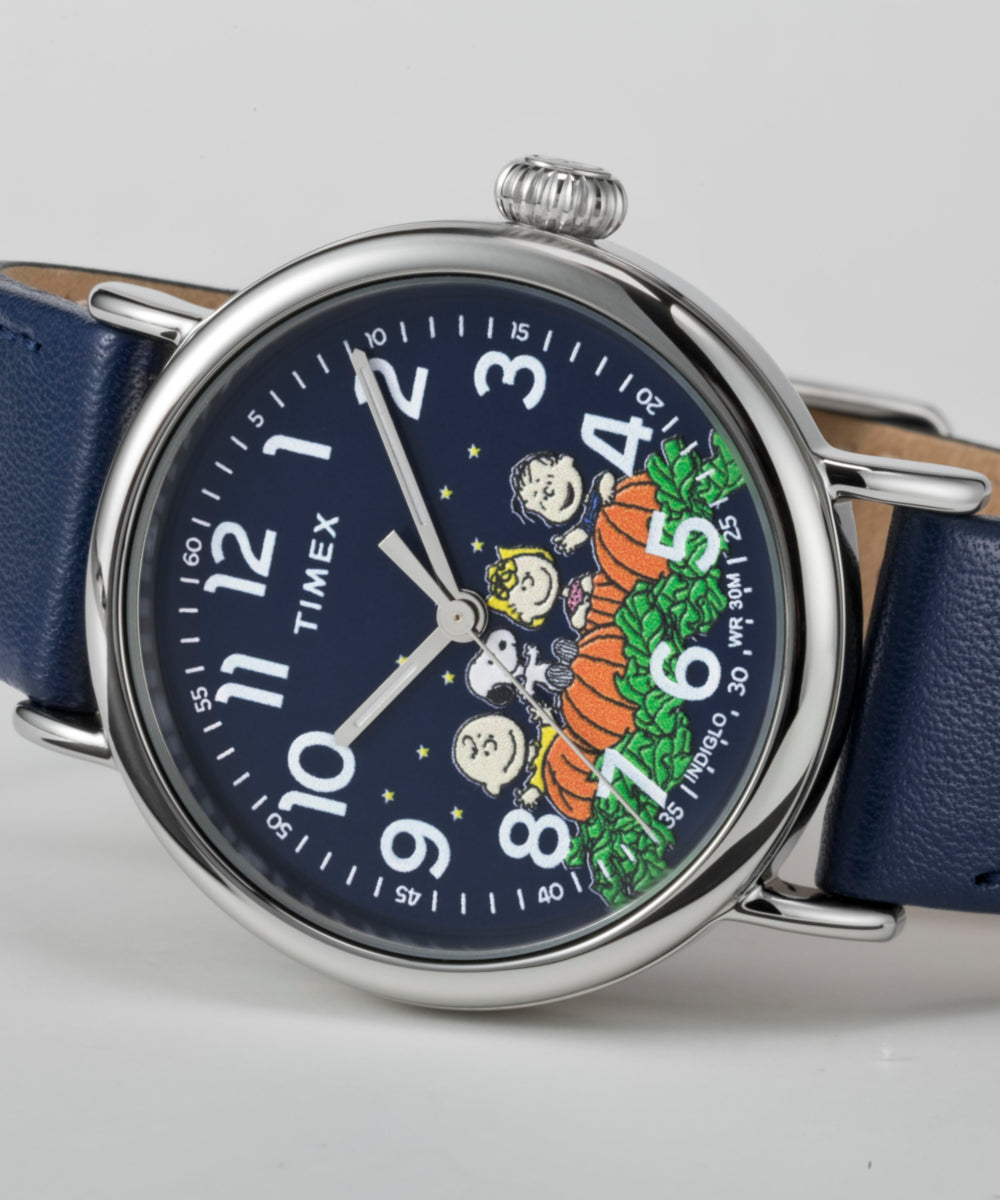 Timex Standard x Peanuts Pumpkin Patch 40mm Leather Strap Watch