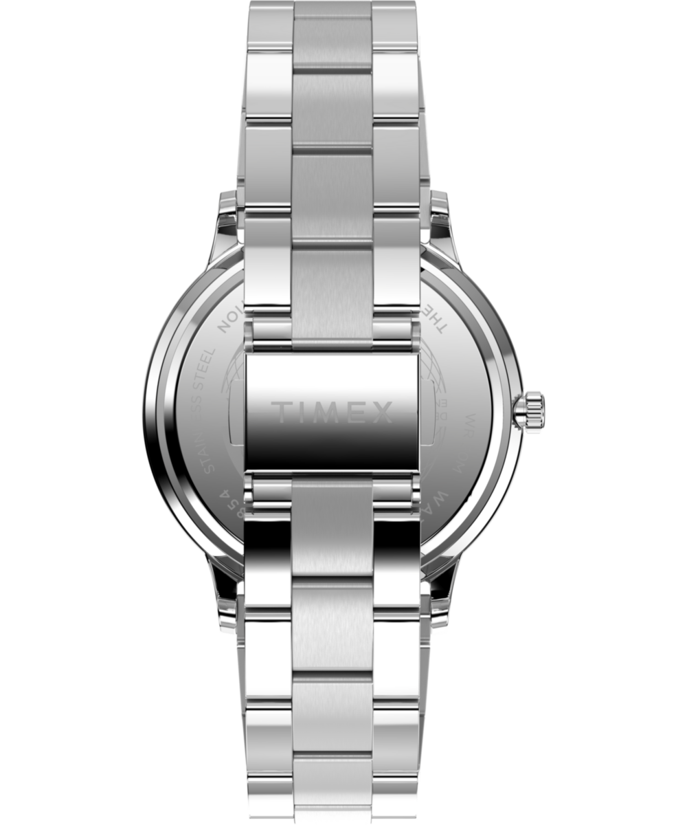 Waterbury Classic Moon Phase 40mm Stainless Steel Bracelet Watch