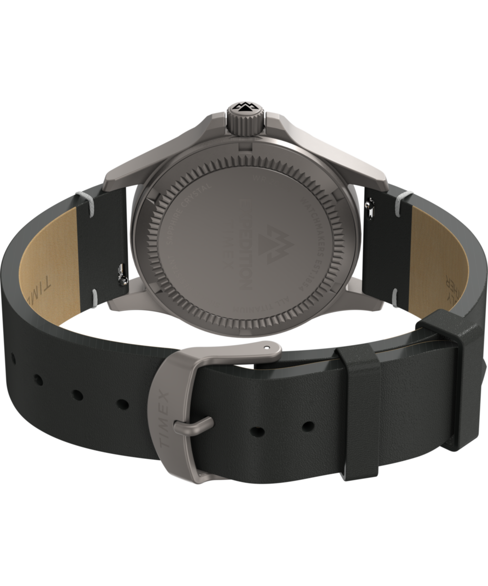 Expedition Titanium 38mm Leather Strap Watch