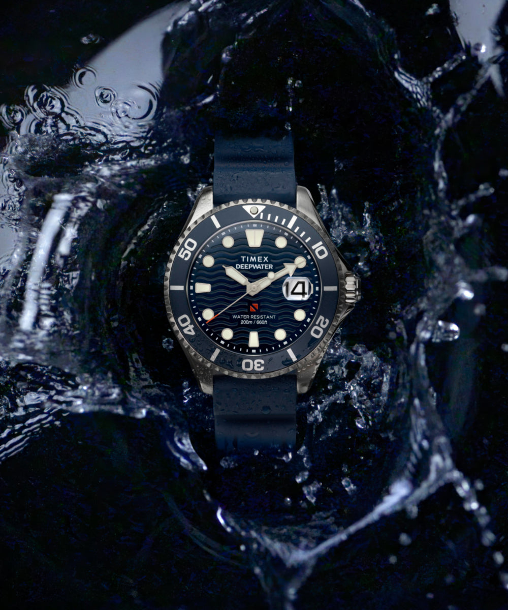 Deepwater Meridian 200 44mm Synthetic Rubber Strap Watch