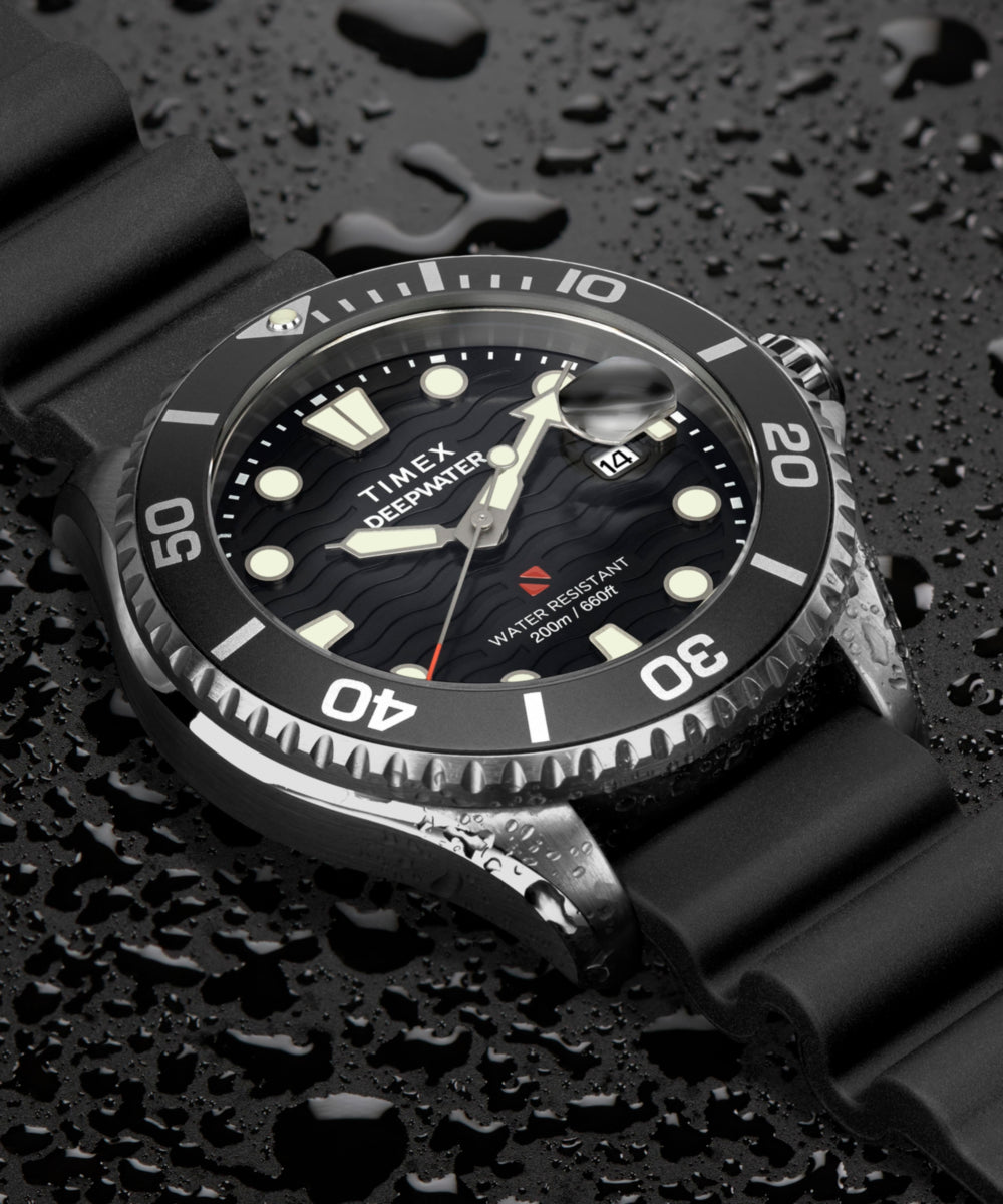 Deepwater Meridian 200 44mm Synthetic Rubber Strap Watch