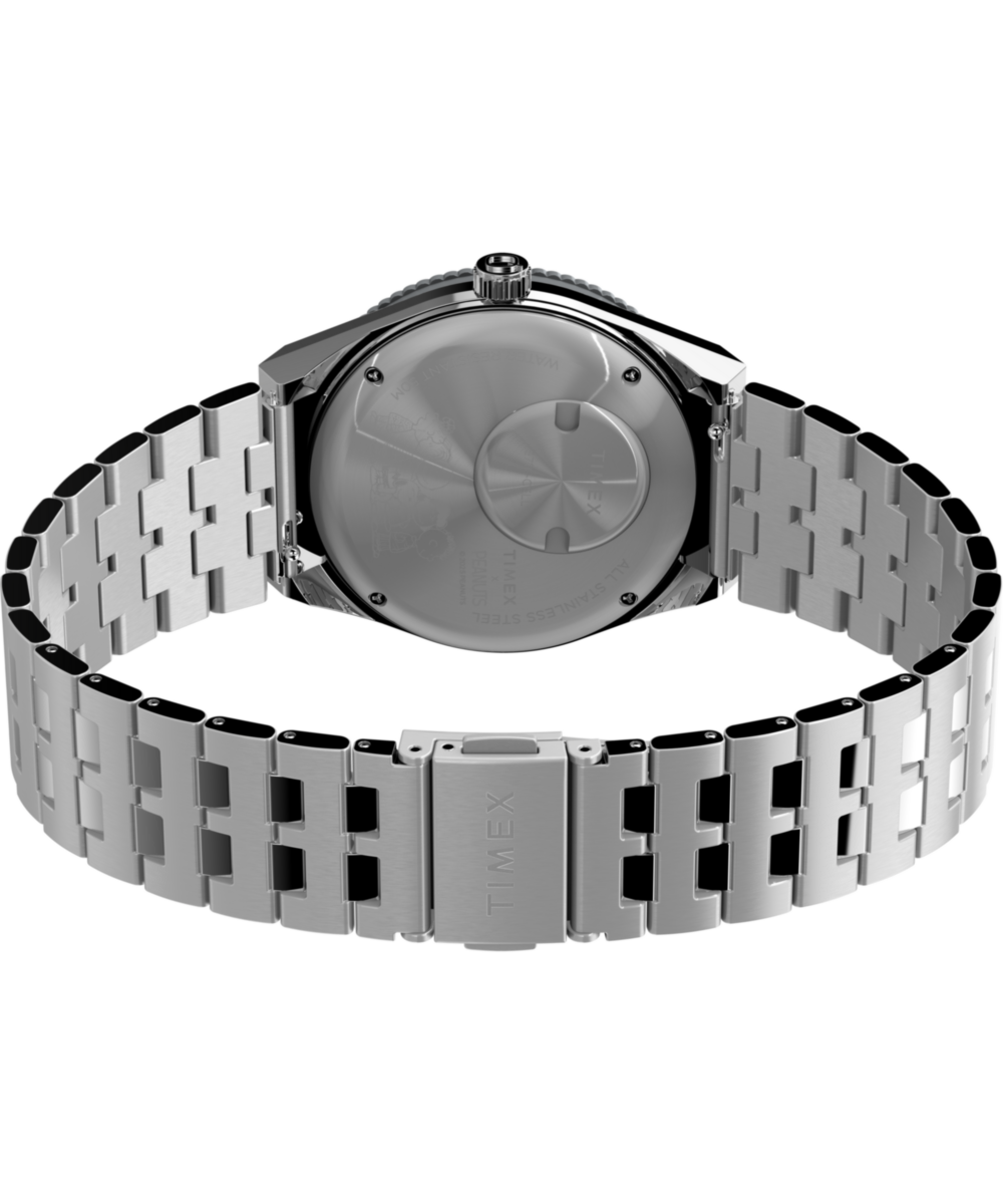 Timex x Peanuts® Q Timex® GMT 38mm Stainless Steel Bracelet Watch