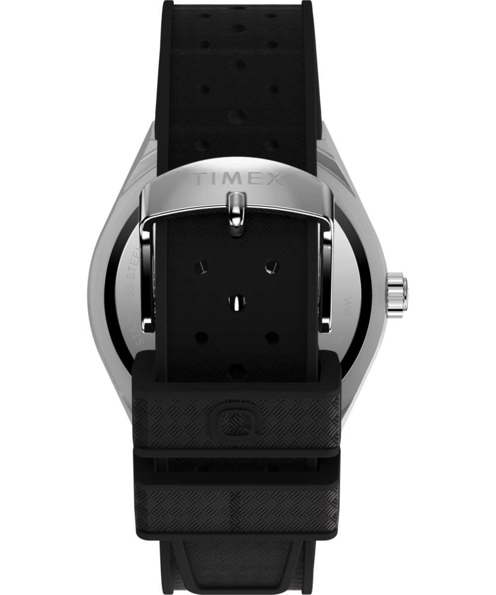 Q Timex® Continental GMT 39mm Synthetic Rubber Strap Watch
