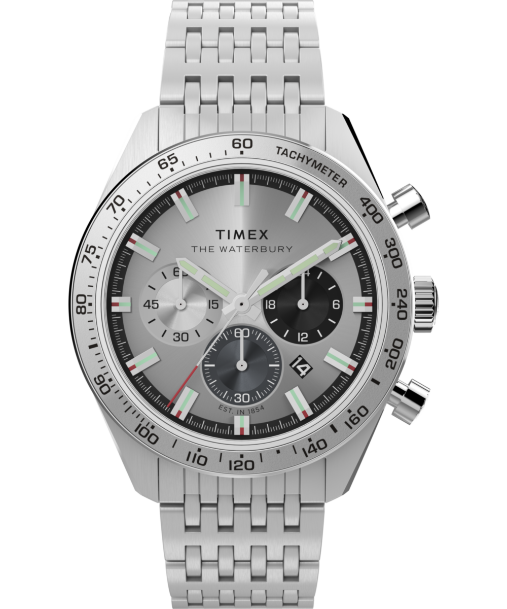 Waterbury Traditional Chronograph 41mm Stainless Steel Bracelet Watch
