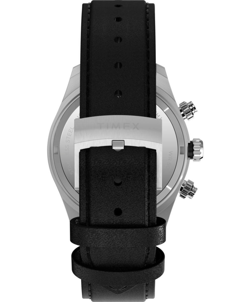 Waterbury Heritage Chronograph 39mm Leather Strap Watch