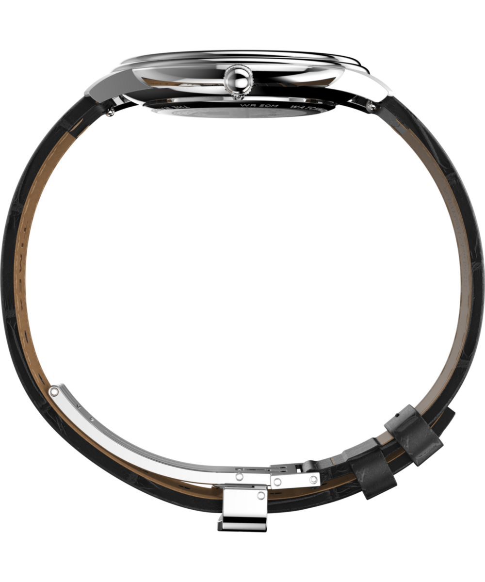 Waterbury Metropolitan Sub-Second 39mm Leather Strap Watch
