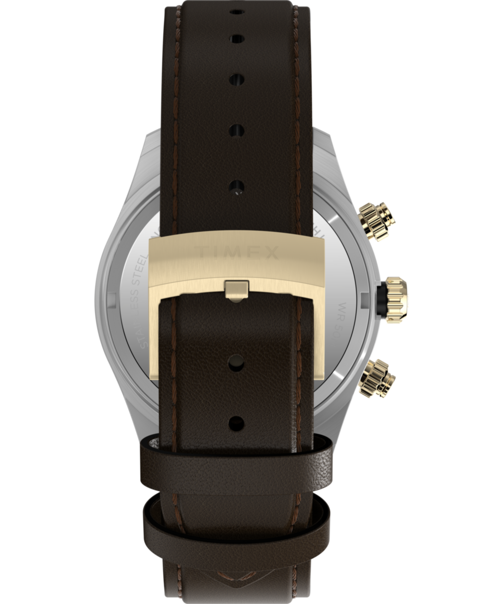 Waterbury Heritage Chronograph 39mm Leather Strap Watch
