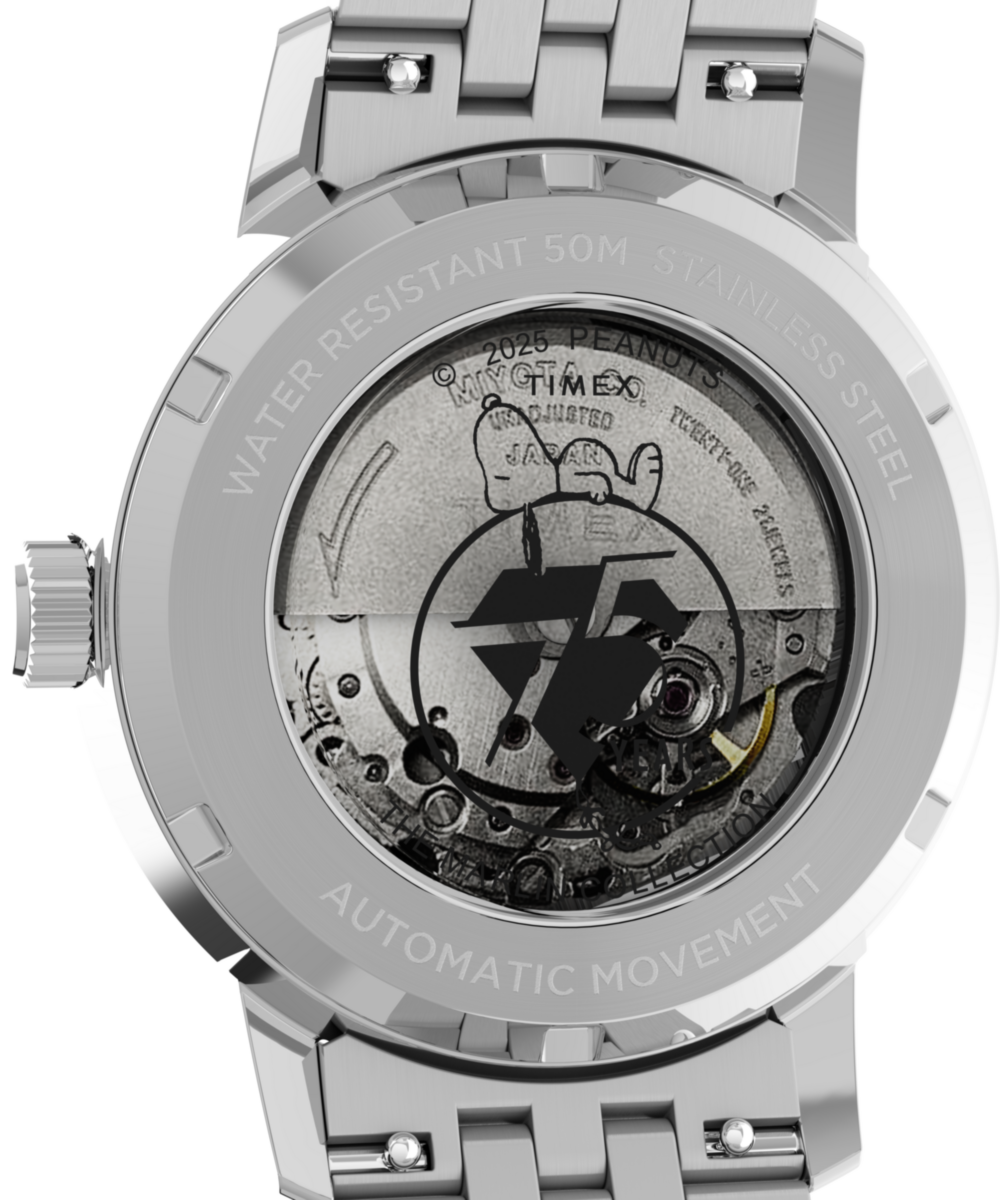 Timex x Peanuts® Marlin® Automatic 75th Anniversary 40mm Stainless Steel Bracelet Watch