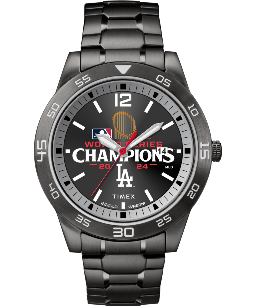 Timex Acclaim Los Angeles Dodgers World Series 42mm Stainless Steel Expansion Band Watch