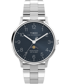 Waterbury Classic Moon Phase 40mm Stainless Steel Bracelet Watch 