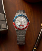 Timex x Peanuts® Q Timex® GMT 38mm Stainless Steel Bracelet Watch