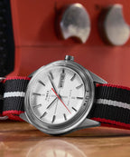 Marlin® Jet Quartz 38mm Fabric Strap Watch