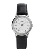 Marlin® Quartz 34mm Leather Strap Watch